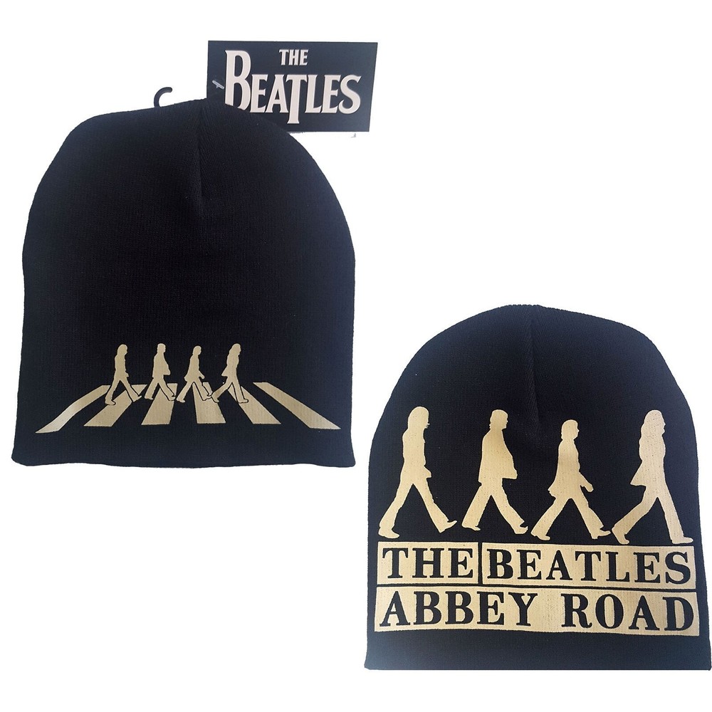 Beatles Abbey Road 2-sided Beanie Unisex Adult Knit Cap Scully Hat New With Tags
